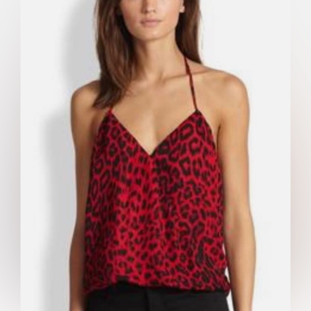 Parker cheetah print halter top